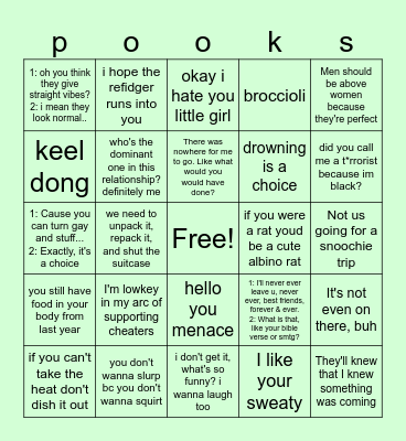 Quotes Bingo Card