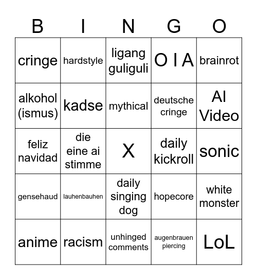 9188191824891 Bingo Card