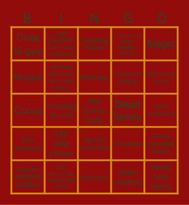 Christmas! Bingo Card