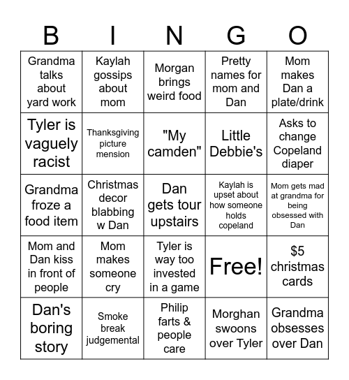 Christmas Bingo Card