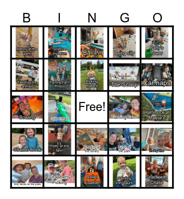 Summer 2024 Adventure Bingo Card