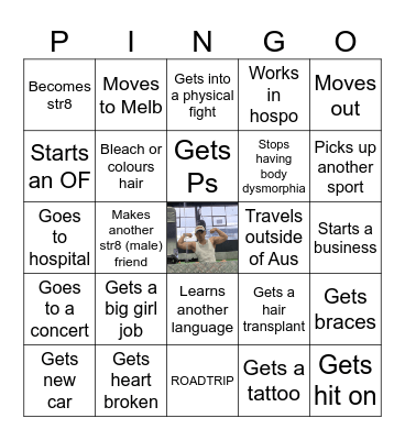 Pau Pingo Bingo Card