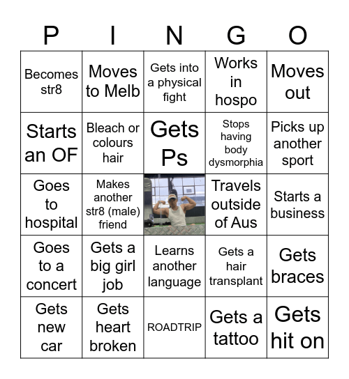 Pau Pingo Bingo Card