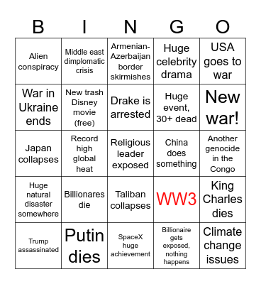 2025 Bingo Card