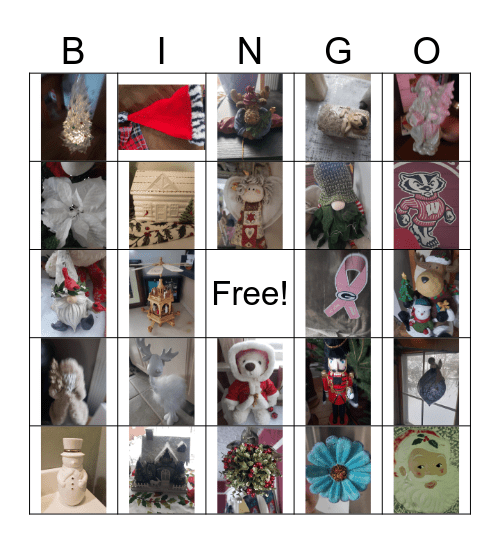 Little Christmas Bingo Scavenger Hunt Bingo Card