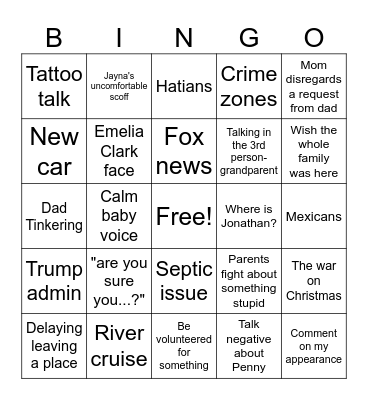 2024 Bingo Card