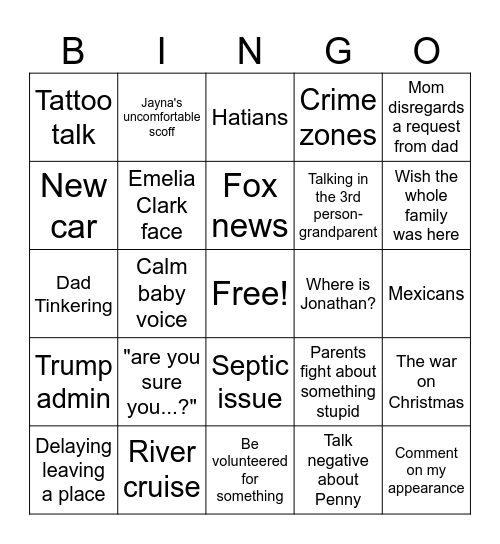 2024 Bingo Card