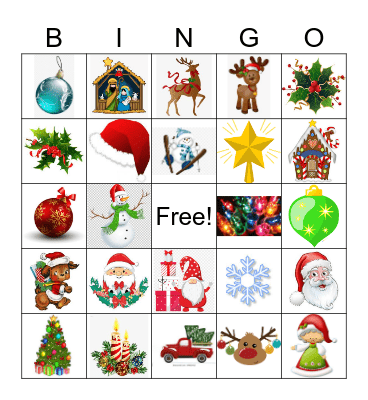 Christmas Bingo Card