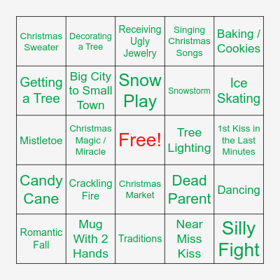 Hallmark Bingo Card