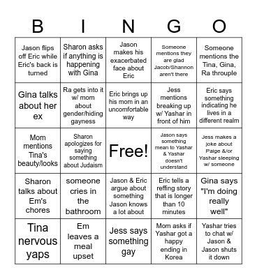 Christmas 2024 Bingo Card
