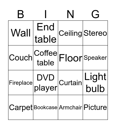 BB3 Unit 3 Bingo Card