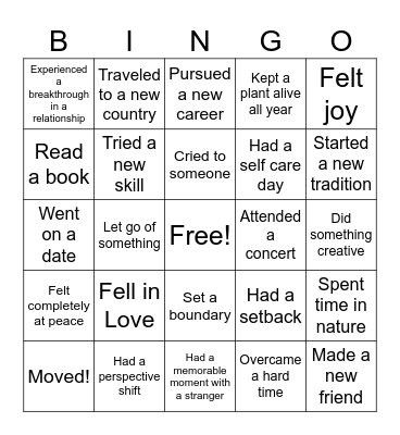 2024✨ Bingo Card
