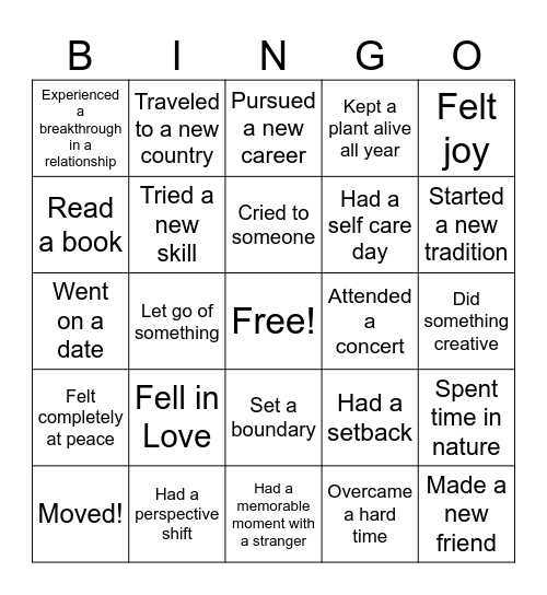 2024✨ Bingo Card