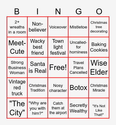 Christmas Bingo Card