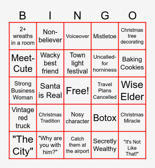 Christmas Bingo Card