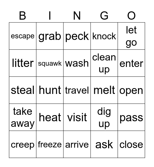 oxford discover 2 Bingo Card