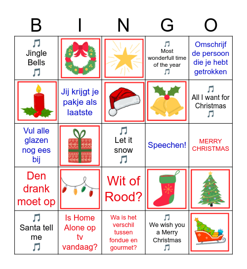 Christmas Bingo Card