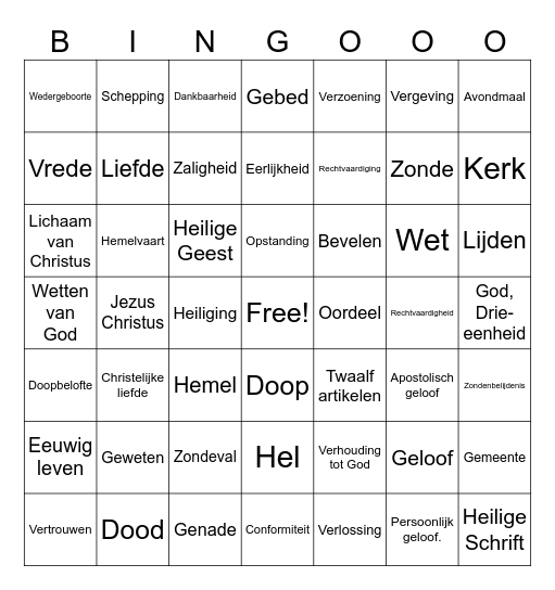 Ria’s Posse Grefo-Bingo Card