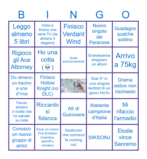 BINGO 2025 Bingo Card