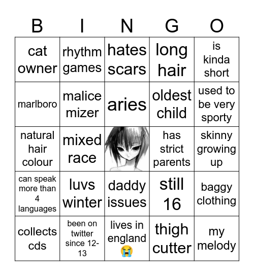 Chi Bingo Card