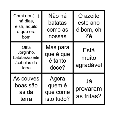 CONSOADA 2024 Bingo Card