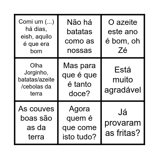 CONSOADA 2024 Bingo Card