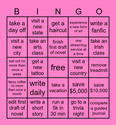 2025 BINGO Card