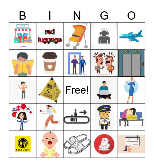 AIRPORT BINGO! Bingo Card