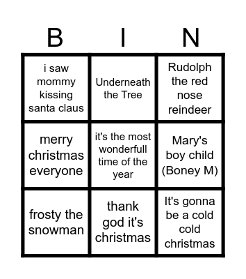 Christmas bingo Baveld 2024 Bingo Card