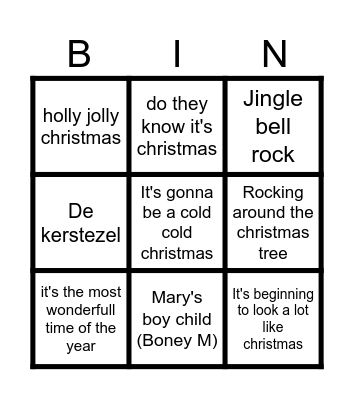 Christmas bingo Baveld 2024 Bingo Card