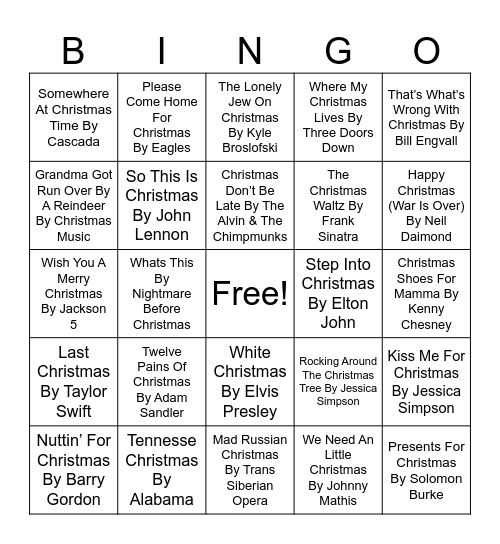 Christmas Bingo #2 Bingo Card