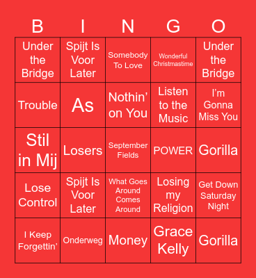 Kerst Bingo! Bingo Card