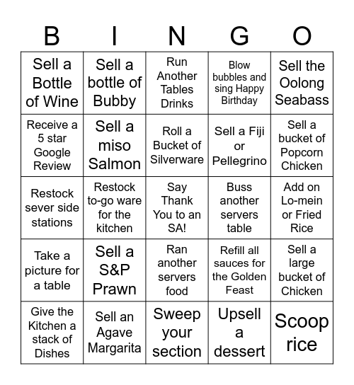 2024 Holiday Bingo Card