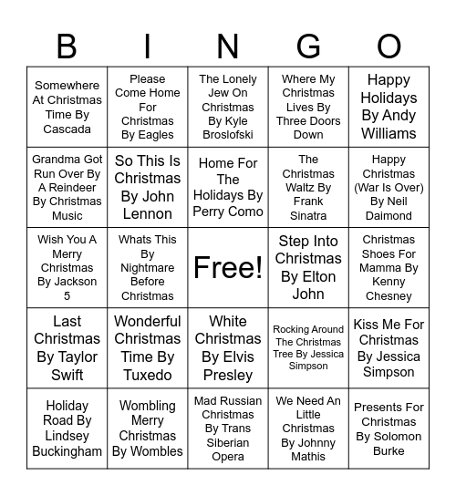 Christmas Bingo #2 Bingo Card