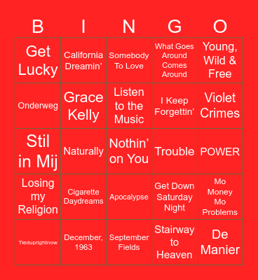 Kerst Bingo! Bingo Card