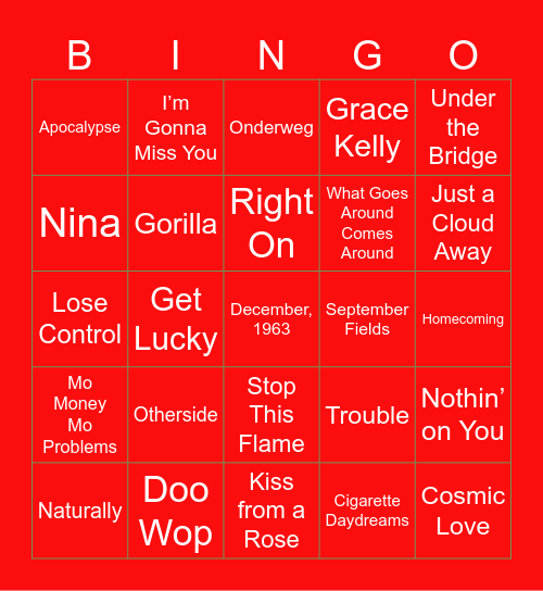 Kerst Bingo! Bingo Card