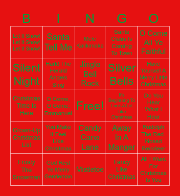 Christmas Bingo Card