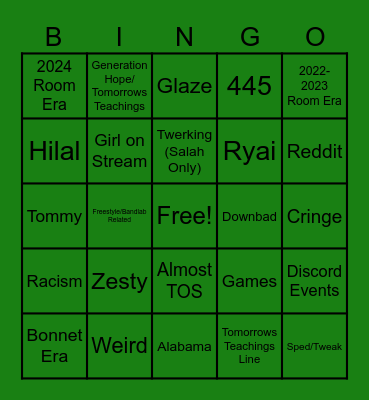 yxlsalah Clip Bingo Card