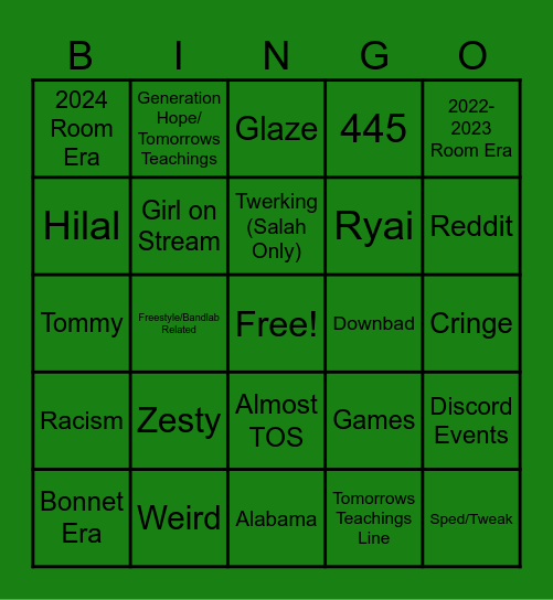 yxlsalah Clip Bingo Card