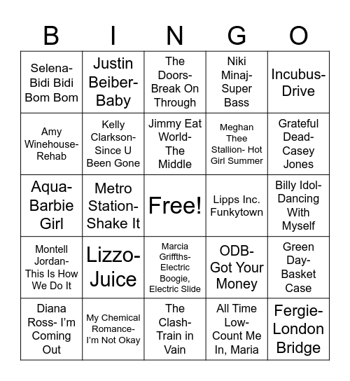 Radio Bingo 3 Lines Bingo Card