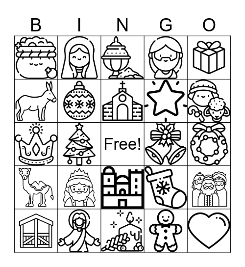 Christmas Bingo Card