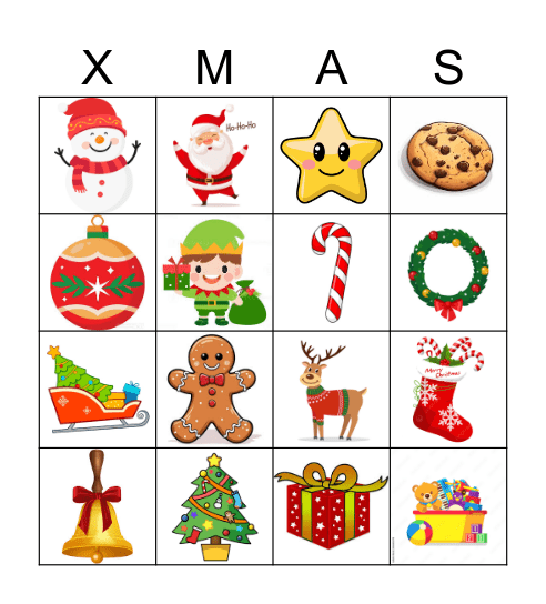 CHRISTMAS BINGO Card
