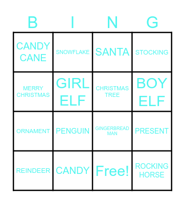 CHRISTMAS Bingo Card