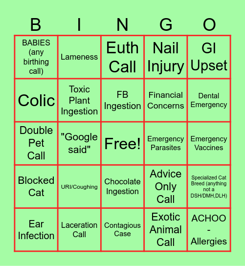 AHL CHRISTMAS BINGO Card