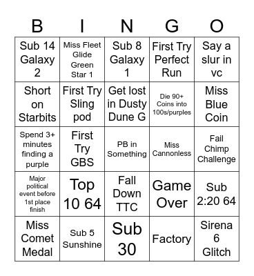 December 2024 602 Bingo Card