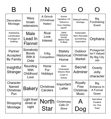 Hallmark Bingo 2 Electric Boogaloo Bingo Card