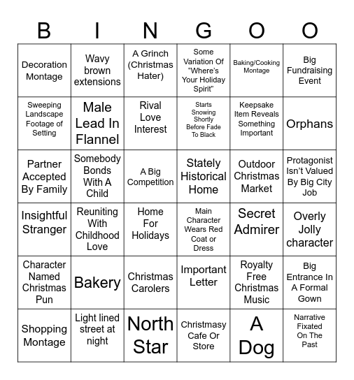 Hallmark Bingo 2 Electric Boogaloo Bingo Card