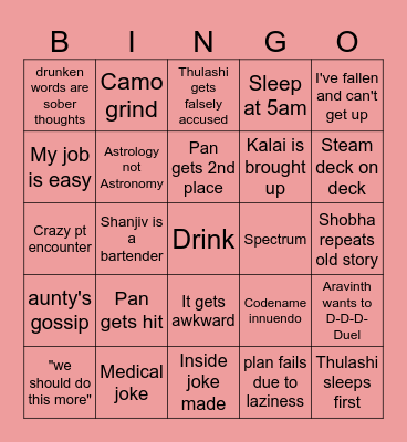 Christmas Bingo Card