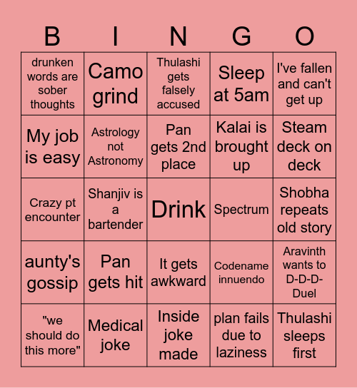 Christmas Bingo Card