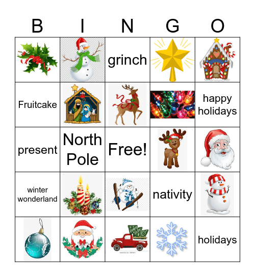 Christmas Bingo Card